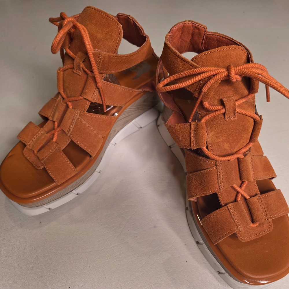 Sorel Women's Orange Platform Sandals